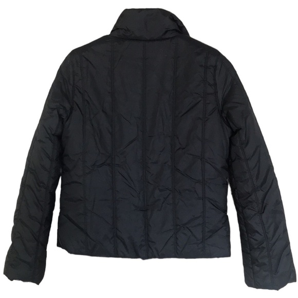 Guess Black Long Sleeve Snap Zip Closure Fleece Lined Puffer Jacket - Picture 6 of 13